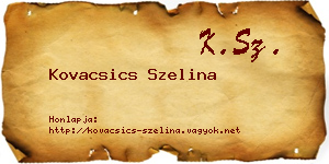 Kovacsics Szelina névjegykártya